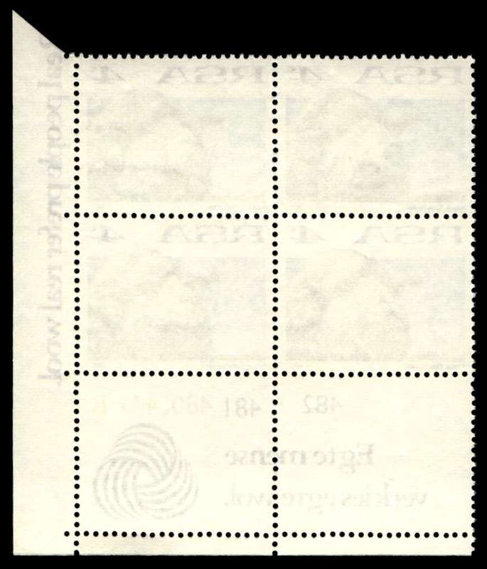 RSA 1972/05/15 Definitive Issue 4c Cyl. No 482 481 480 479B