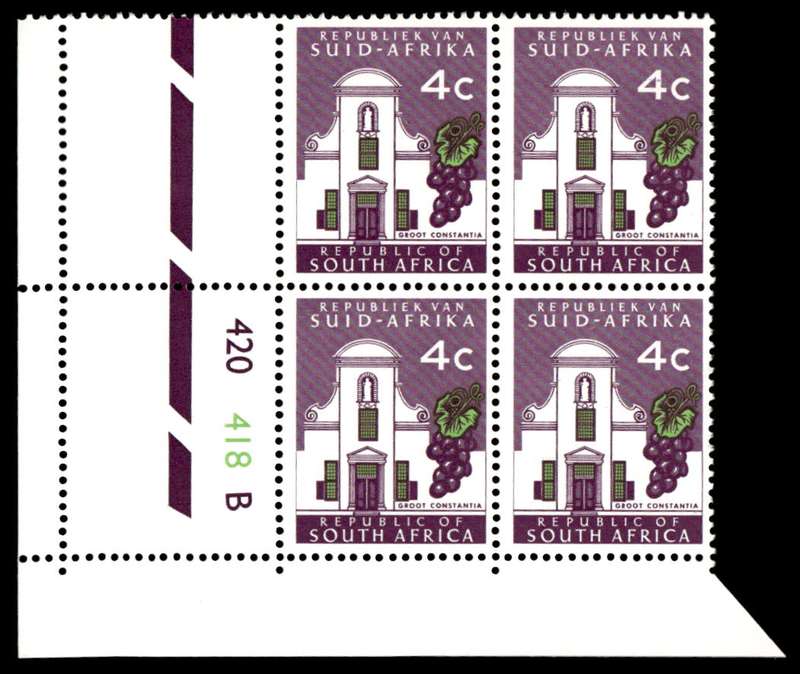 RSA 1972/10 Definitive Issue 4c Cyl. No 420 418B