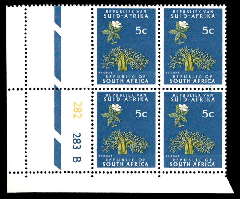 RSA 1971/11 Definitive Issue 5c Cyl. No 282 283B