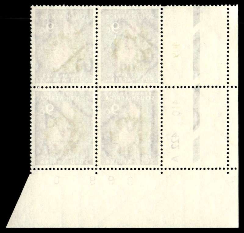 RSA 1972/03 Definitive Issue 9c Cyl. No 409 410 422A