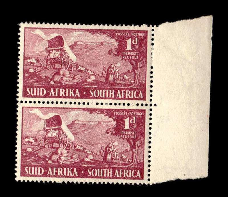 RSA 1949/12/01 Inauguration of Voortrekker Monument 1d Wagons Wmk MSH