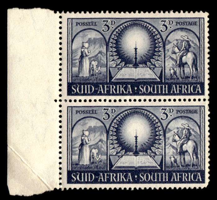 RSA 1949/12/01 Inauguration of Voortrekker Monument 3d Voortrekkers, bible & candle Wmk MSH