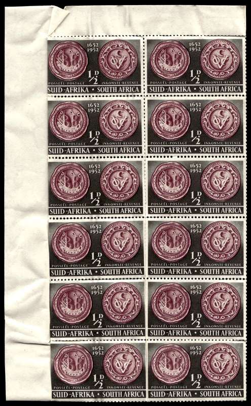 RSA 1952/03/14 Tercentenary of landing of Van Riebeeck ½d Wmk MSH