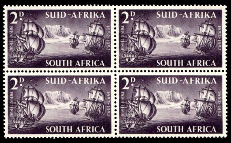 RSA 1952/03/14 Tercentenary of landing of Van Riebeeck 2d Wmk MSH