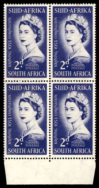 RSA 1953/06/03 Coronation of Queen Elizabeth II 2d Wmk MSH