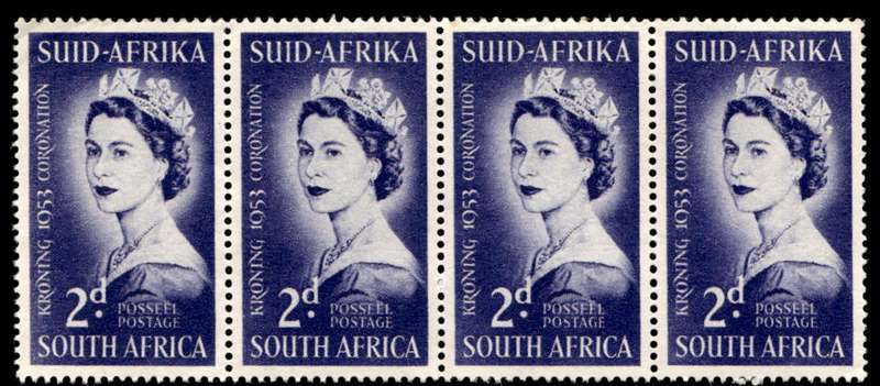 RSA 1953/06/03 Coronation of Queen Elizabeth II 2d Wmk MSH