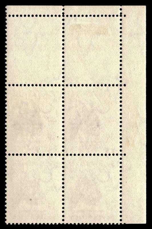RSA 1954/10/14 Definitive issue 1d Black Wildebeest One broken bar Wmk MSH