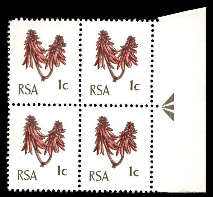 RSA 1971/05 Definitive issue 1c Arrow block (S)