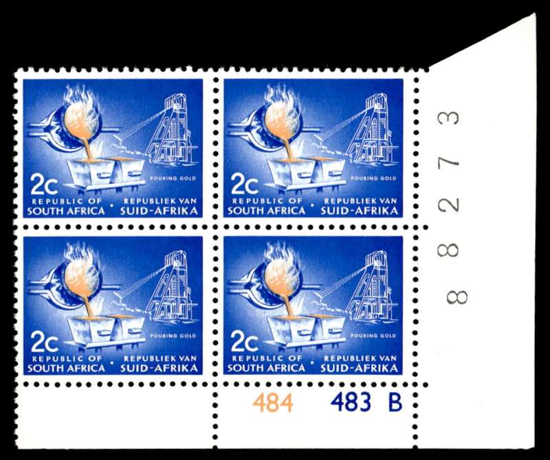RSA 1972/11 Definitive Issue 2c Cyl. No 484 483B