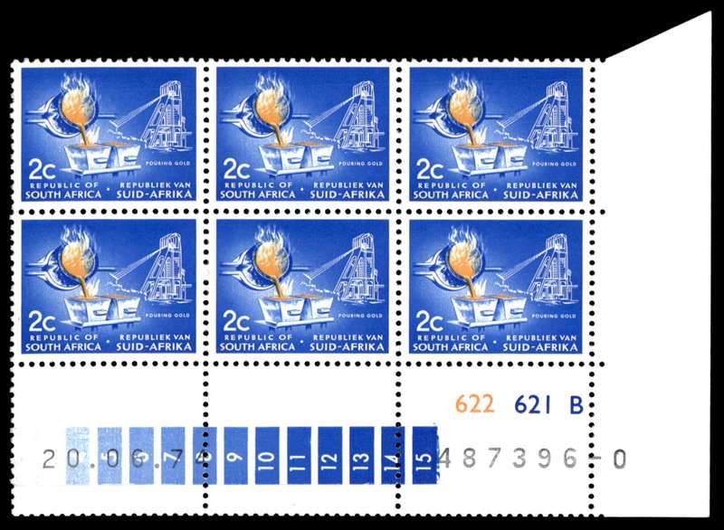 RSA 1974/06/20 Definitive Issue 2c Cyl. No 622 621B