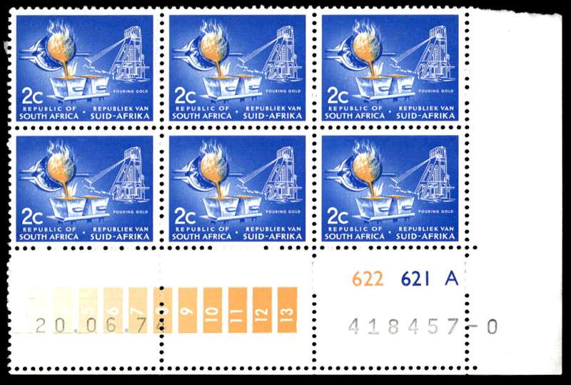 RSA 1974/06/20 Definitive Issue 2c Cyl. No 622 621A