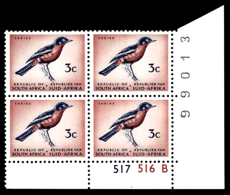 RSA 1973/05/08 Definitive Issue 3c Cyl. No 517 516B