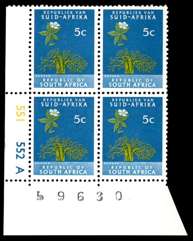 RSA 1973/10/04 Definitive Issue 5c Cyl. No 551 552A