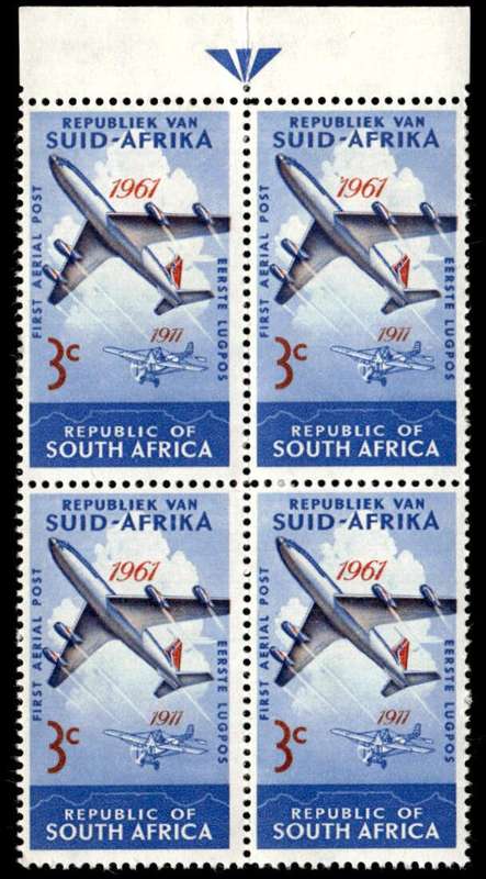 RSA 1961/12/01 50th Anniversary of 1st S.A. Flight 3c Arrow Block