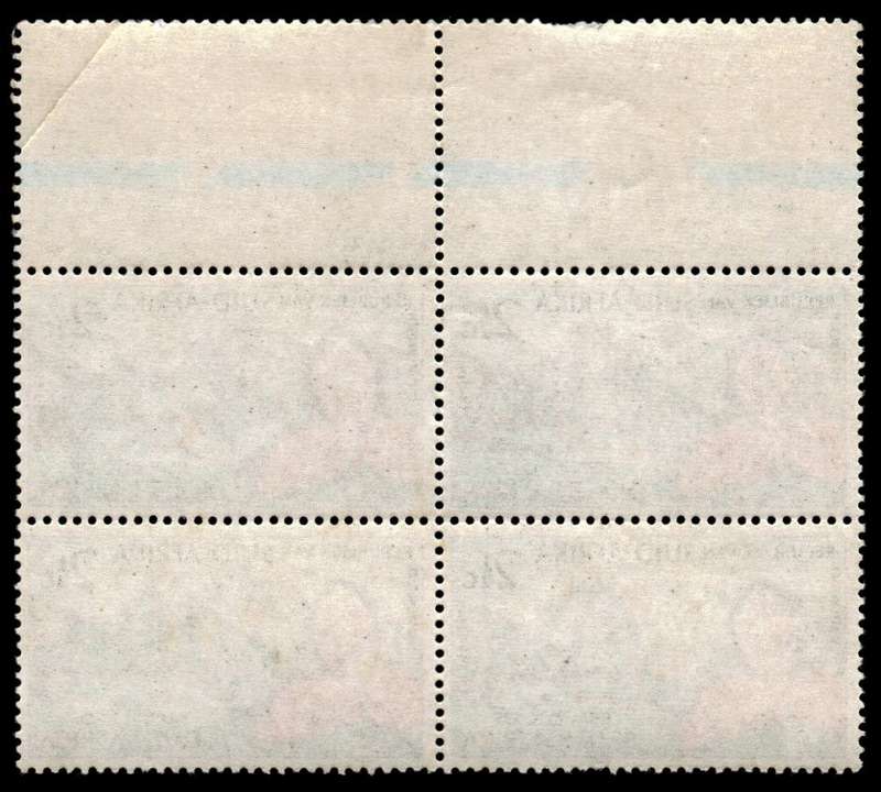 RSA 1963/03/14 50th Anniversary of Kirstenbosch Botanical Gardens 2½c Pane Block A