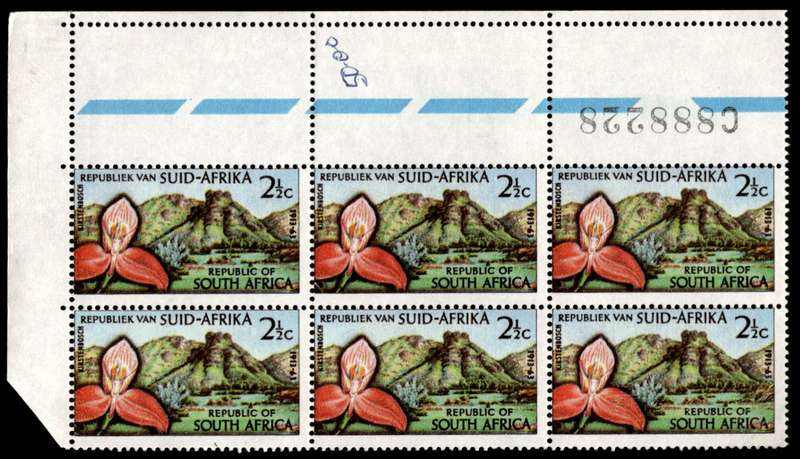 RSA 1963/03/14 50th Anniversary of Kirstenbosch Botanical Gardens 2½c Pane Block C