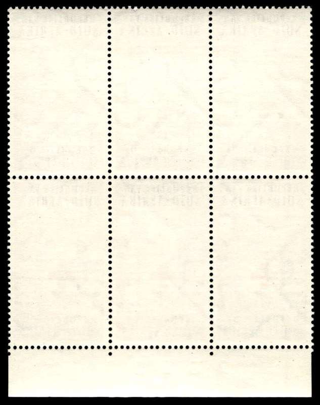 RSA 1963/08/30 Centenary of Red Cross 2½c *6 stamps