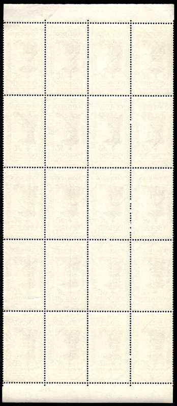 RSA 1965/10/21 Tercentenary of Dutch Reformed Church 2½c *20 stamps Arrow block