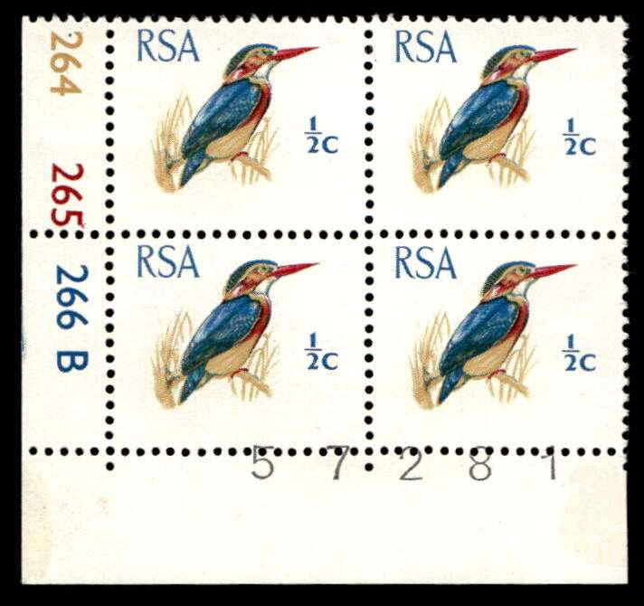 RSA 1969/02 New Design of ½c Cyl No 264 265 266B