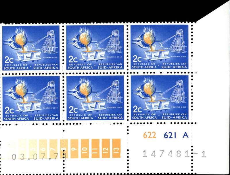 RSA 1974/06/20 Definitive Issue 2c Cyl. No 622 621A 1