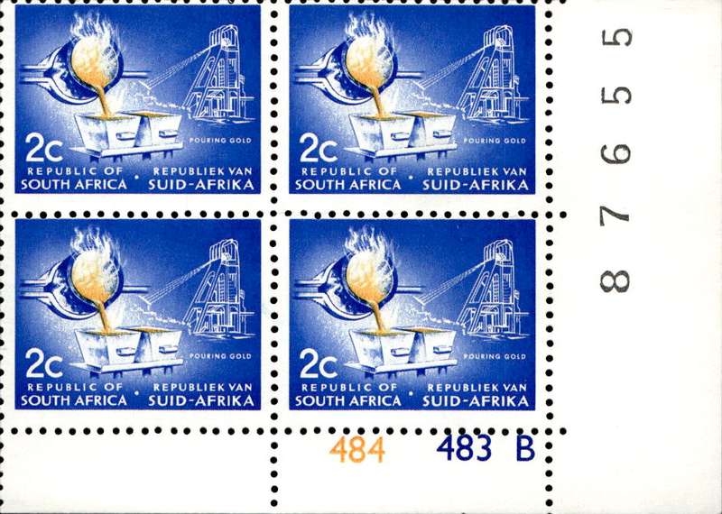 RSA 1972/11 Definitive Issue 2c Cyl. No 484 483B No Wmk