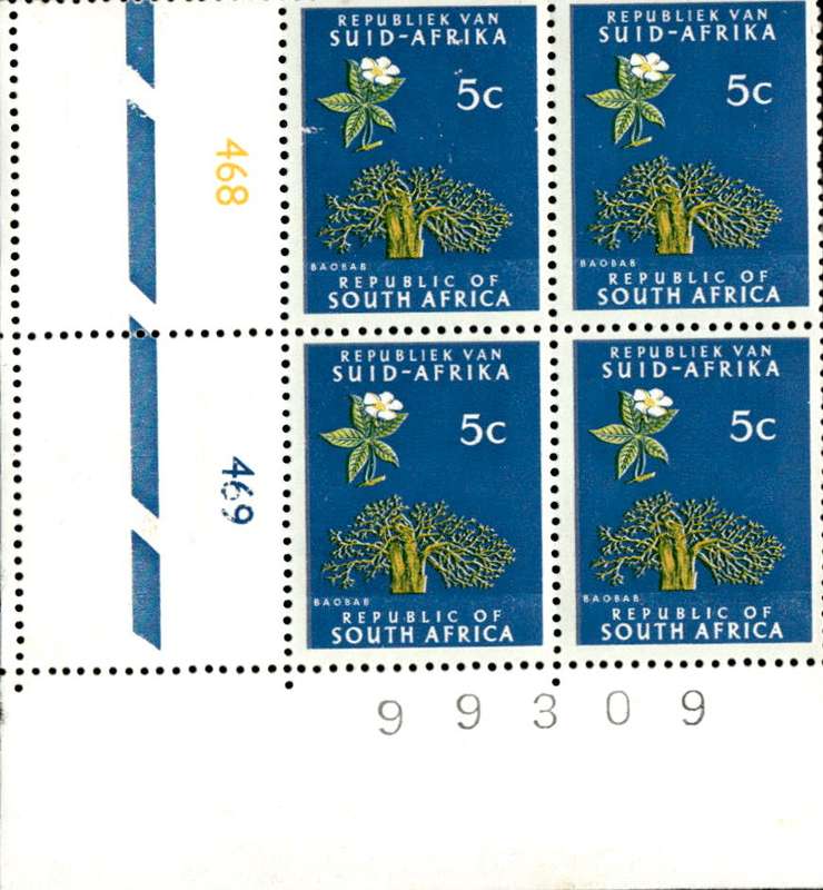 RSA 1972/05 Definitive Issue 5c Cyl. No 468 469