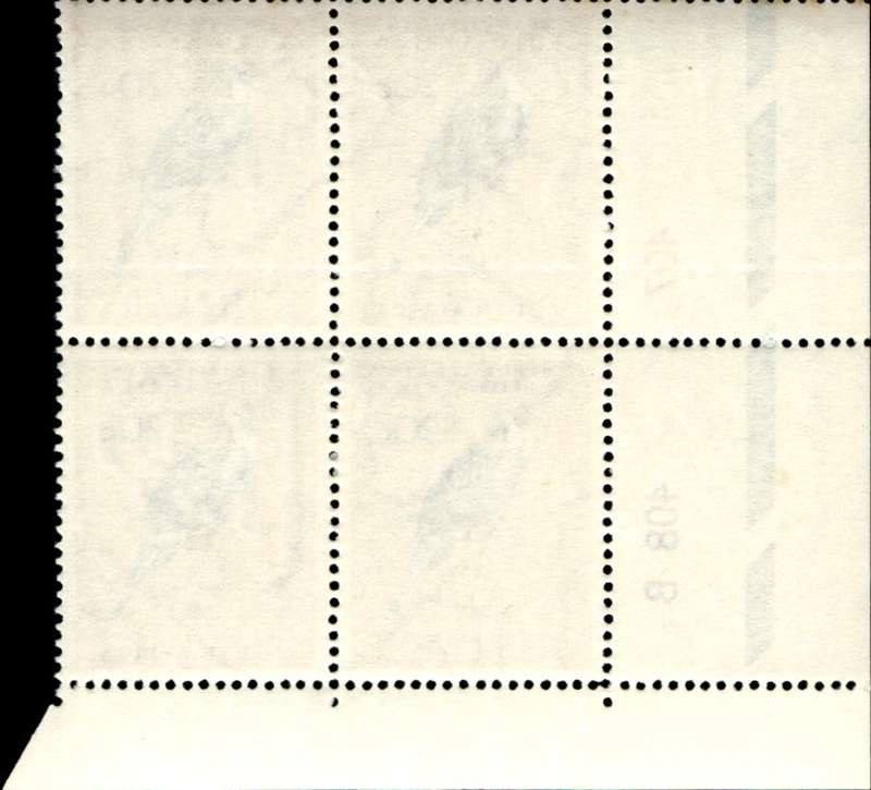 RSA 1971/11 Definitive Issue 20c Cyl. No 406 407 408B
