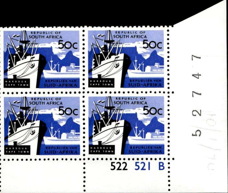 RSA 1974/07/22 Definitive Issue 50c Cyl. No 522 521B