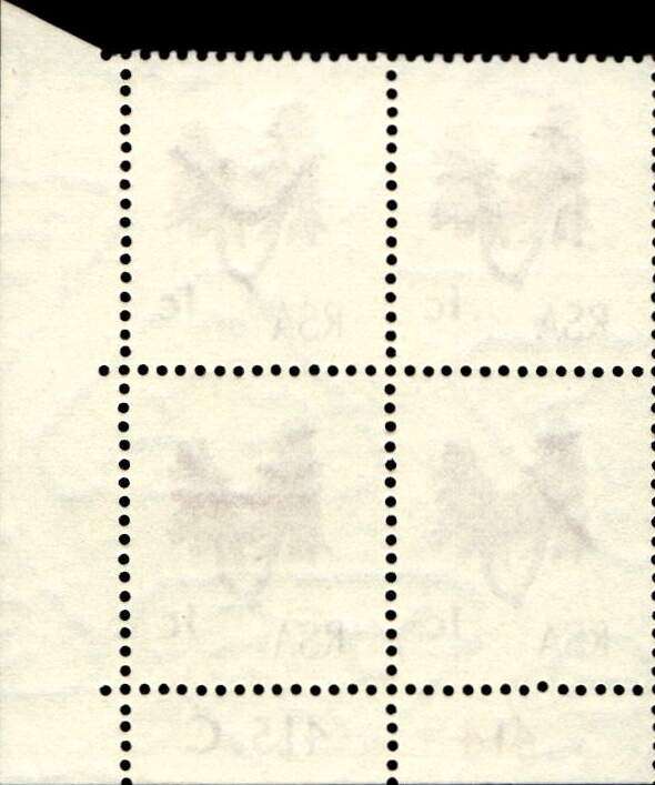RSA 1969/01 New Design of 1c Cyl No 414 415C