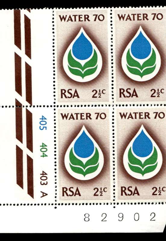 RSA 1970/02/14 Water 70 Campaign 2½c Cyl No 405 404 403A
