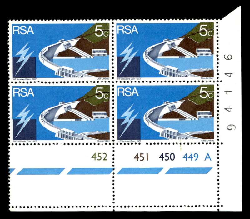 RSA 1972/03/04 Opening of Hendrik Verwoerd Dam 5c Cyl No 452 451 450 449A