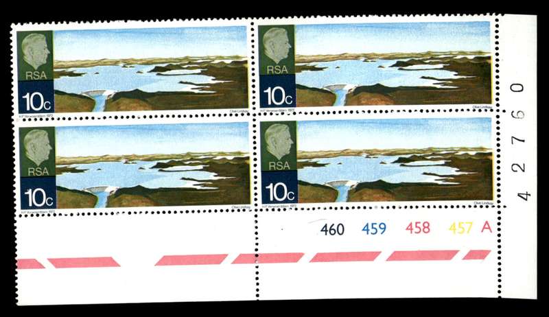 RSA 1972/03/04 Opening of Hendrik Verwoerd Dam 10c Cyl No 460 459 458 457A