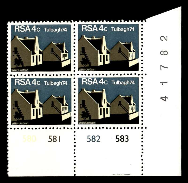 RSA 1974/03/14 Restoration of Tulbagh 4c Cyl No 580 581 582 583