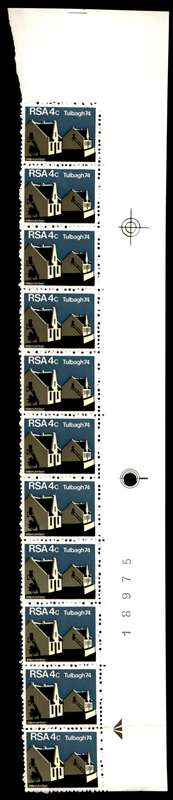 RSA 1974/03/14 Restoration of Tulbagh 4c *11 stamps Arrow block