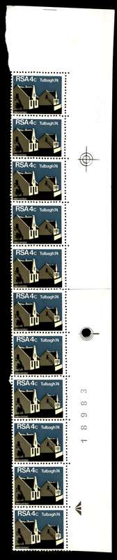 RSA 1974/03/14 Restoration of Tulbagh 4c *11 stamps Arrow block