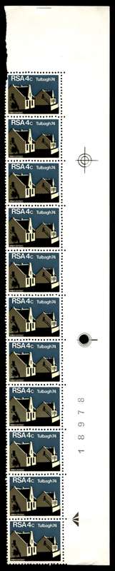 RSA 1974/03/14 Restoration of Tulbagh 4c *11 stamps Arrow block