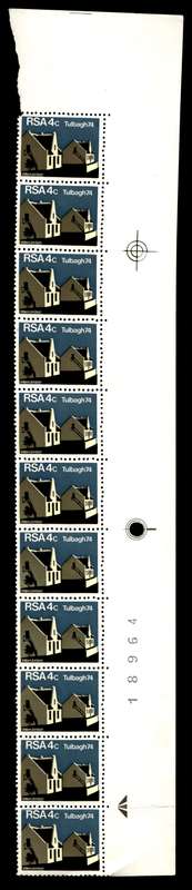 RSA 1974/03/14 Restoration of Tulbagh 4c *11 stamps Arrow block
