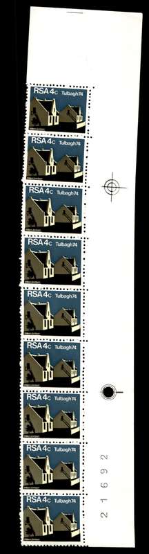 RSA 1974/03/14 Restoration of Tulbagh 4c *9 stamps