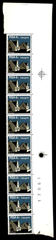 RSA 1974/03/14 Restoration of Tulbagh 4c *10 stamps