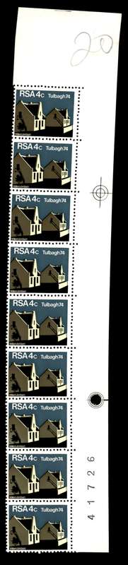 RSA 1974/03/14 Restoration of Tulbagh 4c *9 stamps