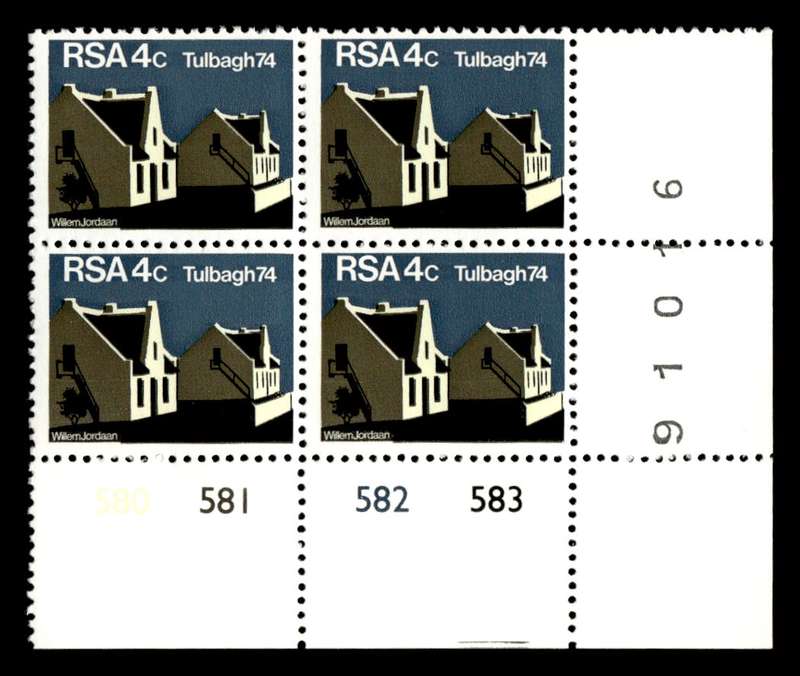 RSA 1974/03/14 Restoration of Tulbagh 4c Cyl No 580 581 582 583
