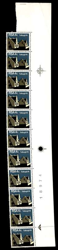 RSA 1974/03/14 Restoration of Tulbagh 4c *11 stamps Arrow block