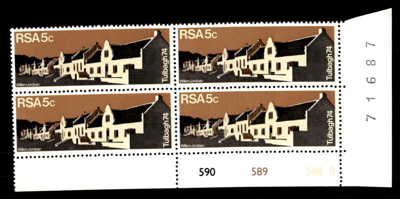RSA 1974/03/14 Restoration of Tulbagh 5c Cyl No 590 589 588B