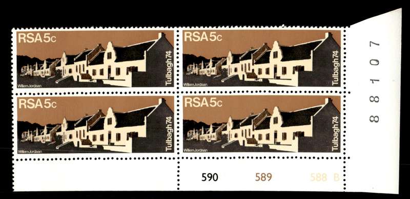 RSA 1974/03/14 Restoration of Tulbagh 5c Cyl No 590 589 588B