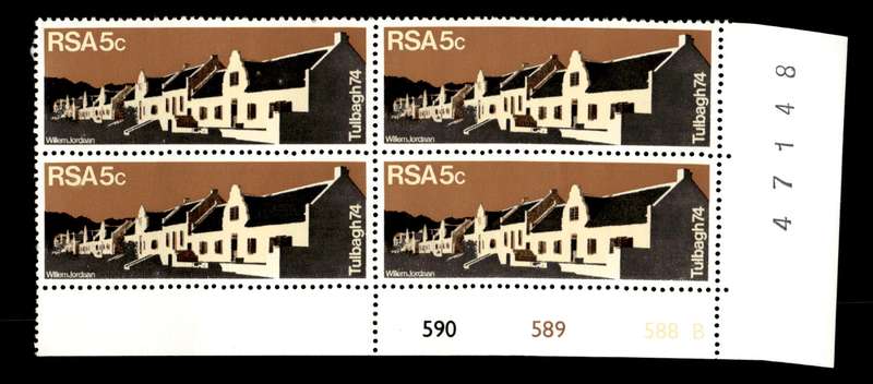RSA 1974/03/14 Restoration of Tulbagh 5c Cyl No 590 589 588B