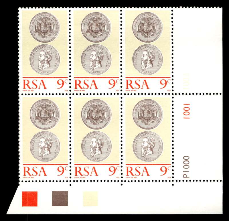 RSA 1974/04/06 5th Numismatic convention and centenary of Burgerspond Control Blocks