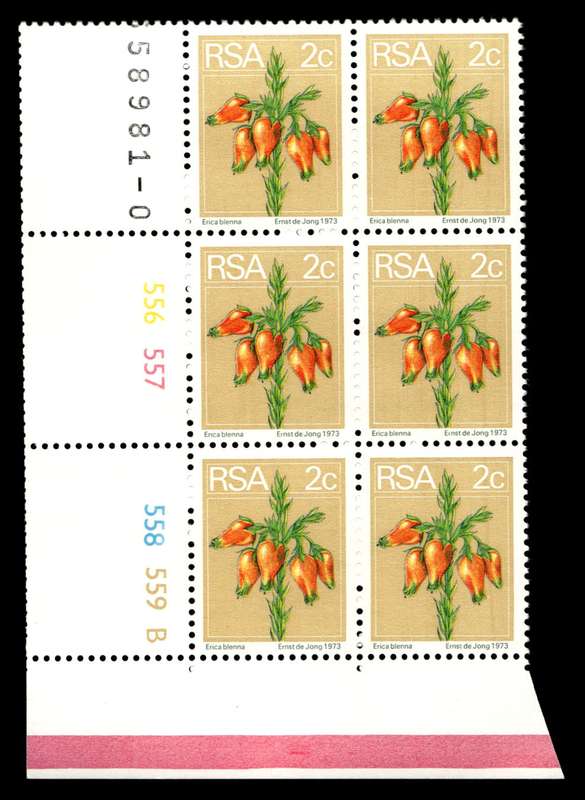 RSA *no date 2nd Definitive Issue 2c Cyl No 556 557 558 559B