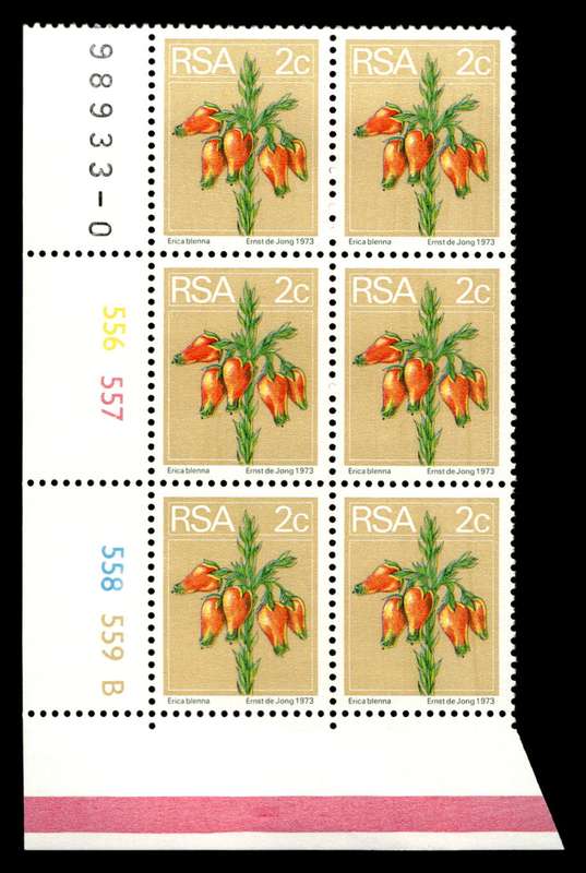 RSA *no date 2nd Definitive Issue 2c Cyl No 556 557 558 559B