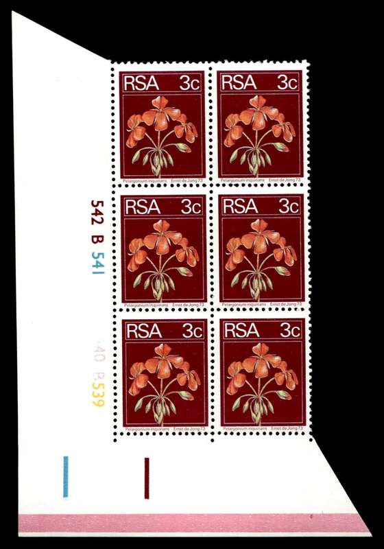 RSA 2nd Definitive Issue 3c Cyl 542 541 540 539BB