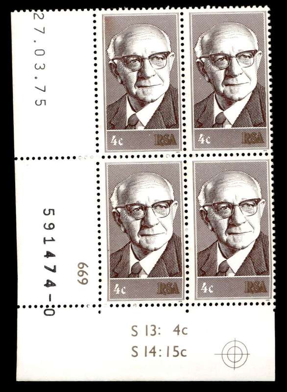 RSA 1975/03/27 Inauguration of State President Dr. Diederichs 4c Control Blocks